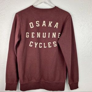 Osaka cycles Crewneck Sweatshirt Sz Small Fleece